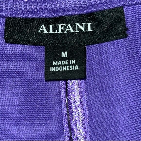 Alfani Ribbed Knit Long Sleeve Top - Picture 7 of 10